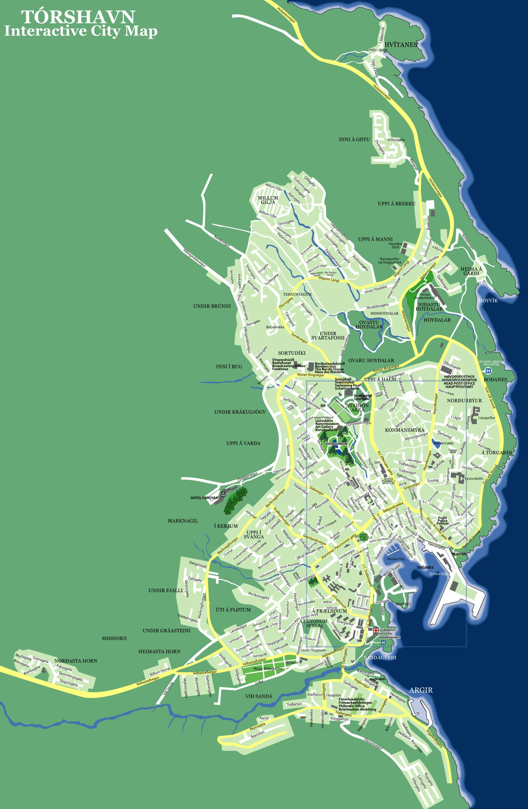 Torshavn map